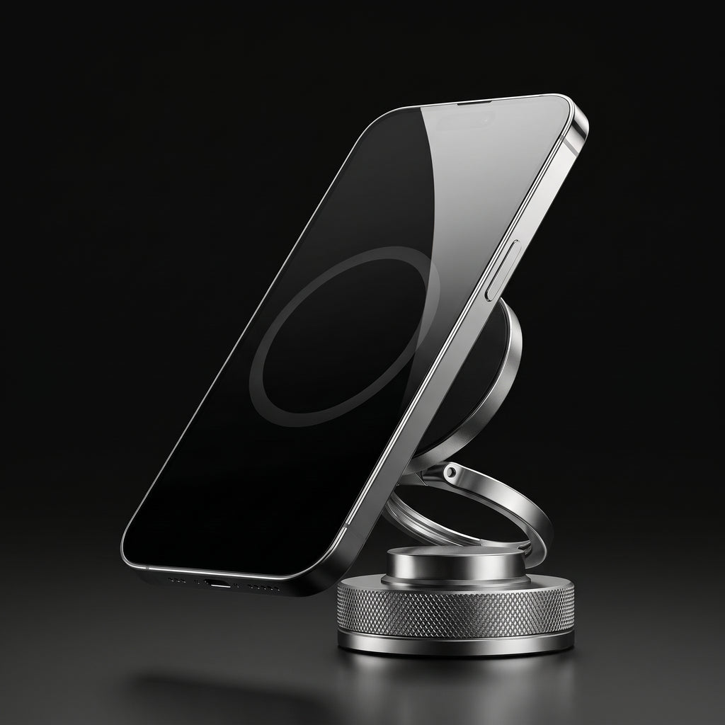 Vacuum suction magnetic phone mount, black studio