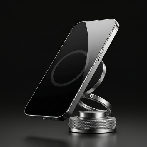 Vacuum suction magnetic phone mount, black studio